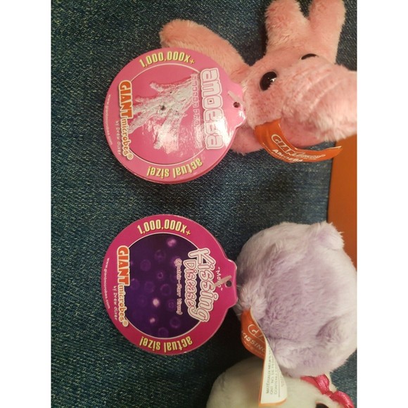 Giant Microbes Plush Set  AMOEBA SPERM EGG KISSING DISEASE PENICILLIN - Picture 9 of 10